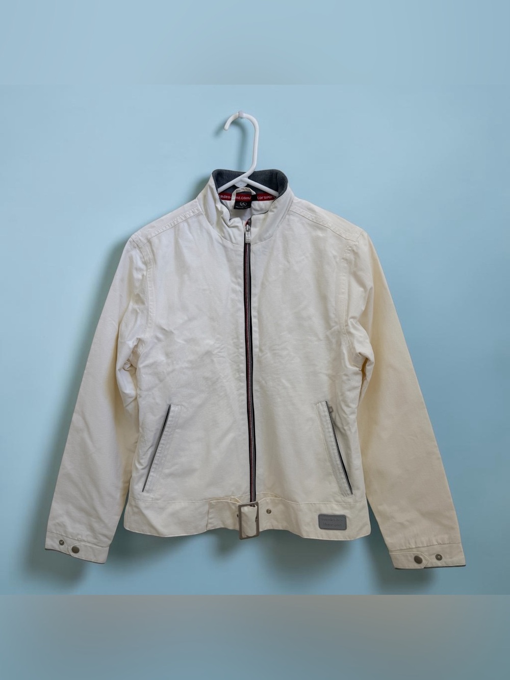Mercedes Benz Motorsport Racing Zip Jacket Lightweight Women’s M Medium White
